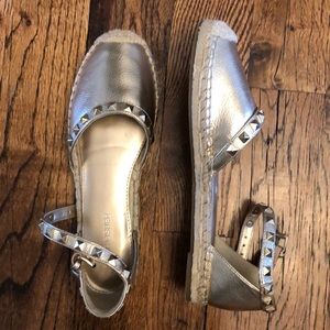 Marc Fisher Gold Espadrilles